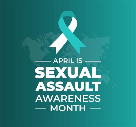 Sexual Assault Awareness Month Background Or Banner Design Template With Ribbon Vector