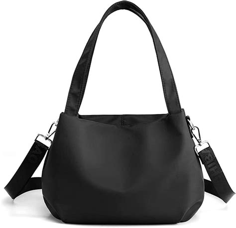 Pikadingnis Women Chic Shoulder Bag Trendy Nylon Tote Crossbody Bag Large Hobo Purse