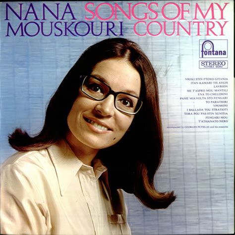 Nana Mouskouri Songs Of My Country Uk Vinyl Lp Album Lp Record 504749