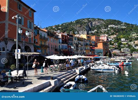 Villefranche-Sur-Mer Old Town and Marina, French Riviera Editorial ...