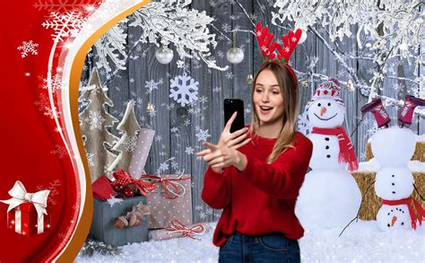 Amazon Dudaacvt X Ft Christmas Backdrop Wood Background Winter