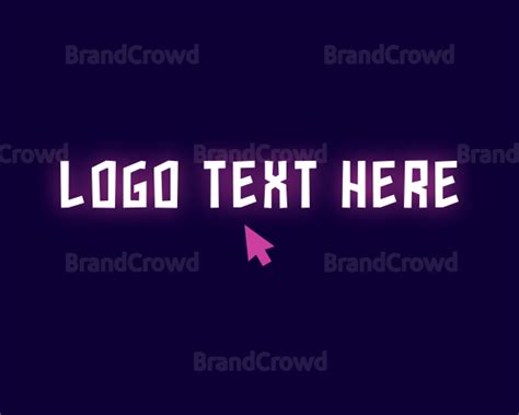 Neon Tech Click Logo | BrandCrowd Logo Maker