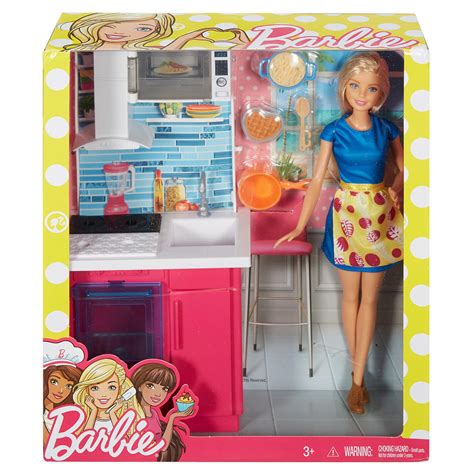 Barbie: Doll and Furniture Kitchen Playset Images at Mighty Ape NZ