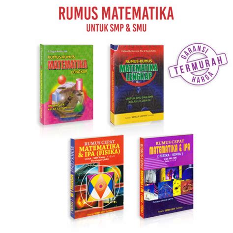 Jual Buku Rumus Cepat Matematika Berhitung Fisika Ipa Kimia Mtk Ipa