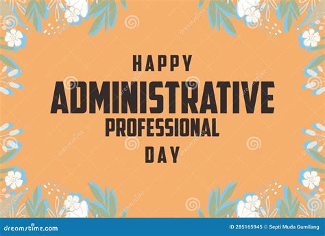 Administrative Professional Day Stock Vector Illustration Of