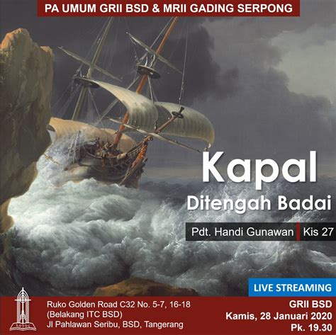 PA Umum Kapal Di Tengah Badai Gereja Reformed Injili Indonesia BSD