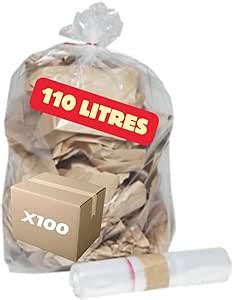 Sanygiene Sac Poubelle Transparent L Lot De Sacs Poubelles