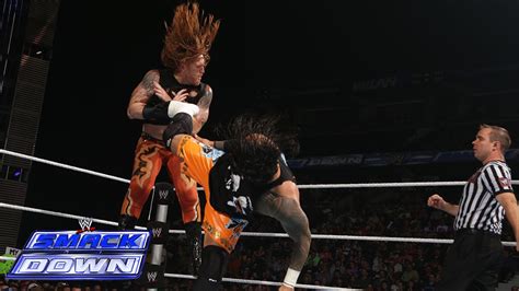 The Usos Vs Titus O Neil Heath Slater SmackDown July 11 2014