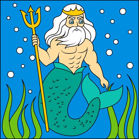 Poseidon Free Digitally Made Illustrations On Creazilla