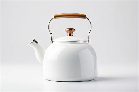 Premium AI Image | Isolated white ceramic kettle