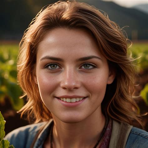 Premium Photo Woman Farmer Smiling