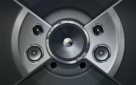 Hd Wallpaper Black Speaker Music Bw Speakers Acoustics Sound