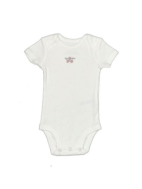 Just One You Made By Carters 100 Cotton Ivory Short Sleeve Onesie