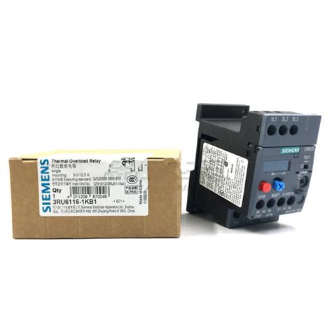 1pc New Siemens Thermal Overload Relay 3RU6116 1KB1 Current 9 12 5A EBay