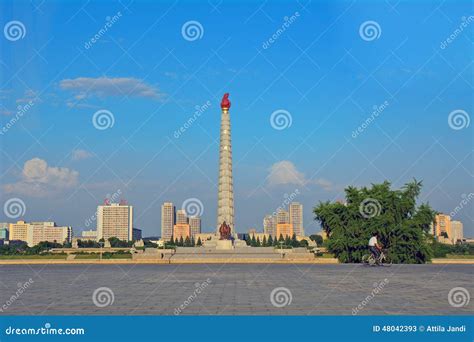 Juche Tower Tower Of The Juche Idea Is A Monument Named After The Ideology Of Juche Introduced ...