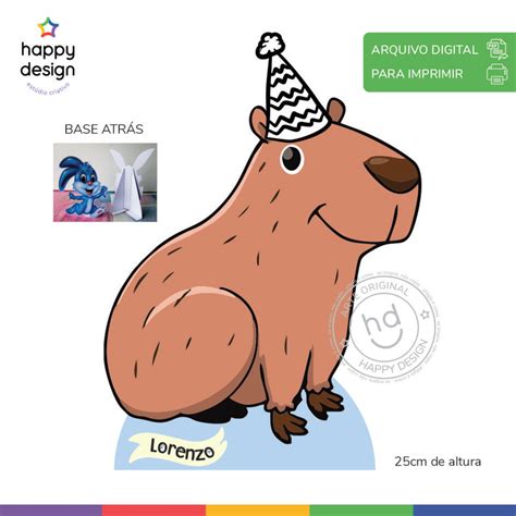 Arquivo Digital Personalizado Display De Mesa Capivara Elo