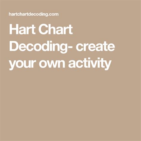 Hart Chart Decoding Worksheets