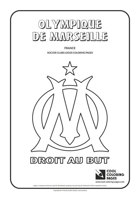 Olympique De Marseille Logo Coloring Coloring Page With Olympique