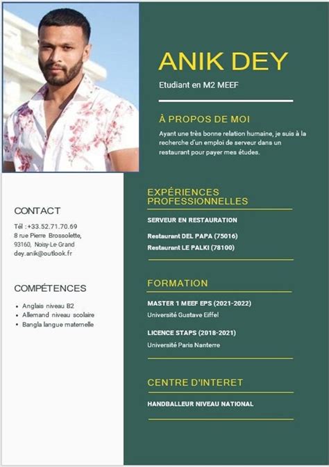 Simple And Effective Resume Template Etsy