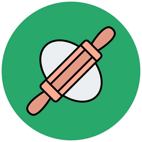 Rolling Pin Generic Outline Color Icon