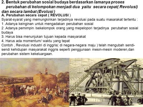 Bentuk Bentuk Perubahan Sosial Budaya Dan Contohnya Lukisan