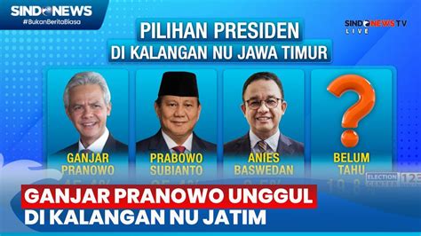 Survei SMRC Ganjar Pranowo Unggul Di Kalangan NU Jatim YouTube