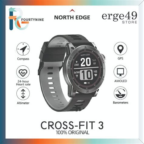 Jual North Edge Cross Fit Gps Smartwatch Amoled Screen Compass