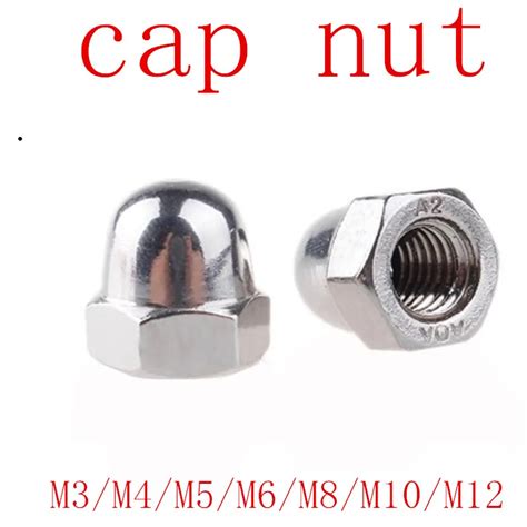 M3 M4 M5 M6 M8 M10 M12 304 A2 70 Stainless Steel Acorn Domed Cap Hex