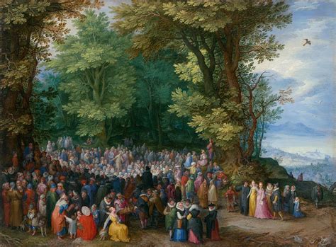 The Sermon On The Mount Painting by Jan Brueghel the Elder