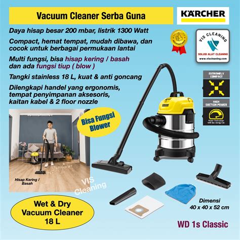 Jual Vacuum Cleaner Karcher Wd S Classic Wet Dry Liter Shopee