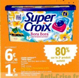 Anti Crise Fr Lessive Trio Caps Super Croix Chez Leclerc