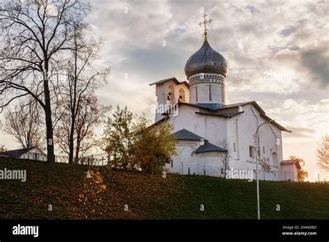 Old church of Peter and Paul in Pskov, traditional Pskov architecture ...