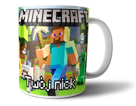 KUBEK MINECRAFT Z TWOIM IMIENIEM KARTONIK 10888210877 Sklepy