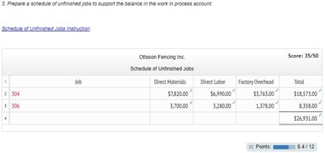 Solved Ottoson Fencing Inc Uses Job Order Costing The Chegg