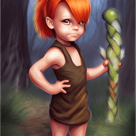 Pebbles Flintstones Chibi By Charlie Bowater Creative Fabrica