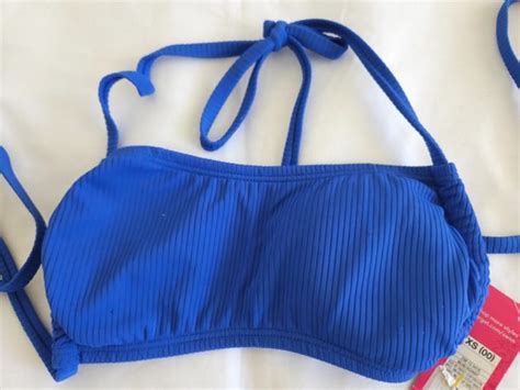 Womens Bikini Swim Top Blue Sexy Stylish New XS Summer Water