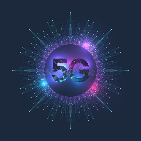 Sistemas Inal Mbricos De Red 5G Y Ejemplo Del Vector De Internet Red De