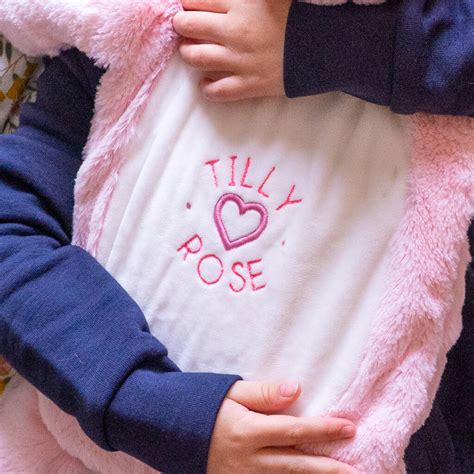 Personalised Unicorn Hot Water Bottle Cover By Sparks And Daughters