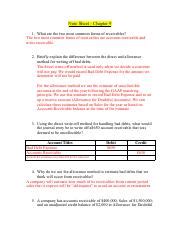 Copy Of Note Sheet Chapter Receivables Oer Docx Pdf Note Sheet