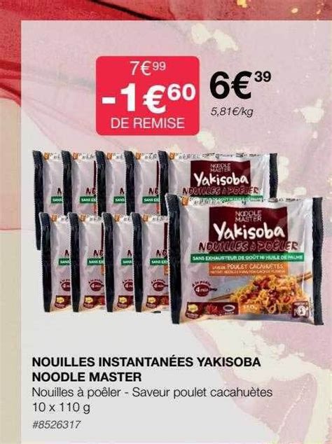 Promo Nouilles Instantan Es Yakisoba Noodle Master Chez Costco