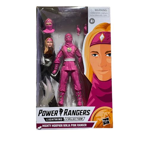 Power Rangers Lightning Collection Mighty Morphin Ninja Pink Ranger Figure 🔥