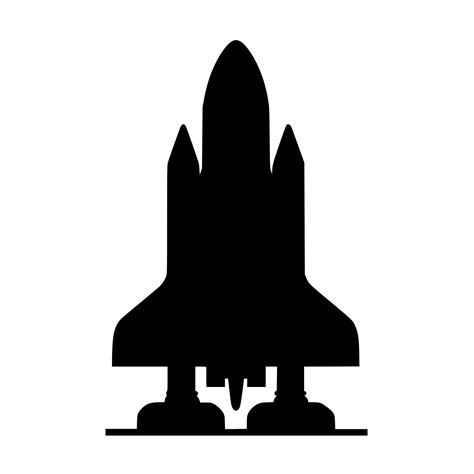 Space Shuttle Silhouette SVG File For Cricut Silhouette And Laser