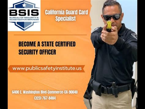 Bsis Guard Card Certification