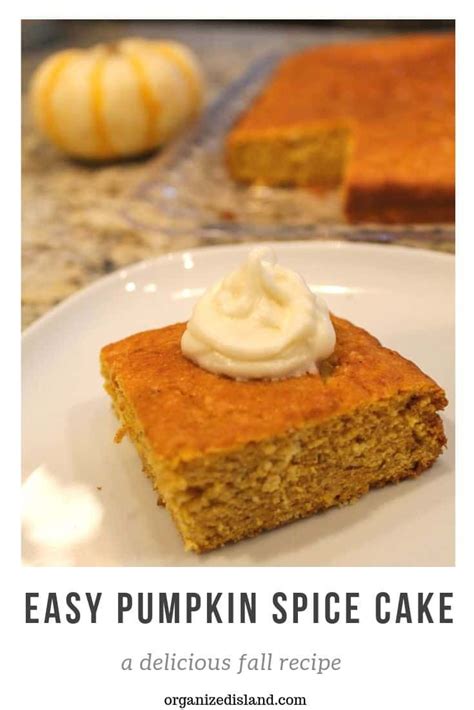 Delicious Pumpkin Spice Cake Recipe