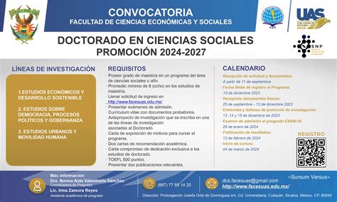 Doctorado En Ciencias Sociales Comecso