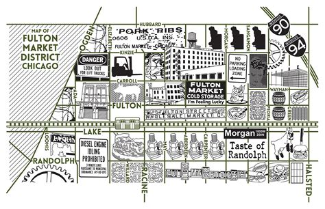 Lincoln Park Map Chicago Art Prints For Sale — Joe Mills Illustration