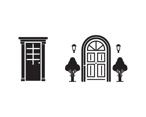 Door Silhouette Icon Graphic Logo Design 42783825 Vector Art At Vecteezy