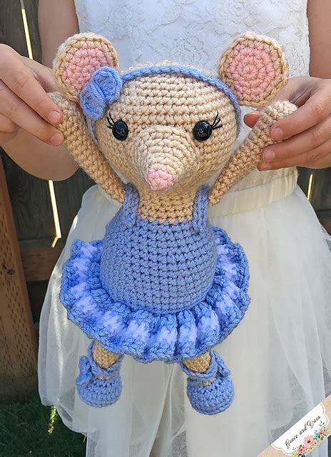 Ravelry Amigurumi Ballerina Mouse Pattern By Grace And Yarn