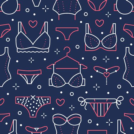 Photo De Lingerie Seamless Pattern With Id Image Libre De