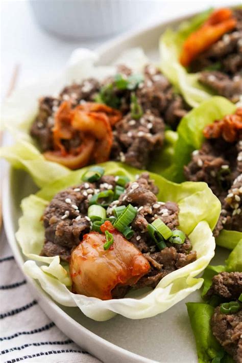 Korean Beef Lettuce Wraps Joyous Apron